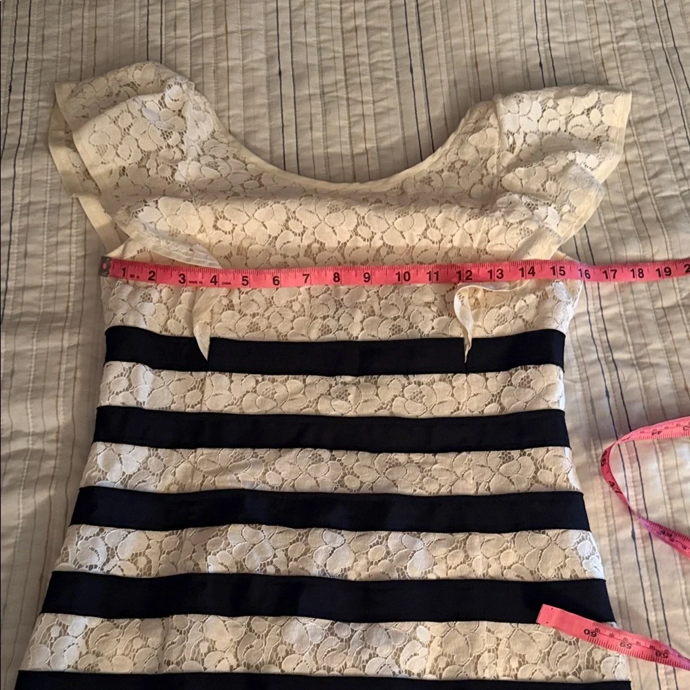 BCBG Black and White Striped Mini Dress - Picture 5 of 14